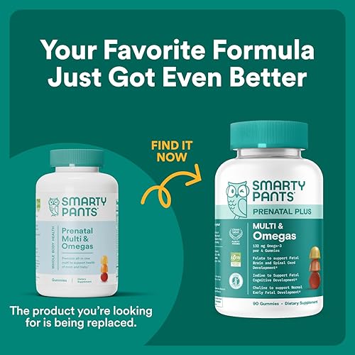 Miniatura 2 de Vitaminas prenatales Smarty Pants con ácido fólico multivitamínico PN180 1 1