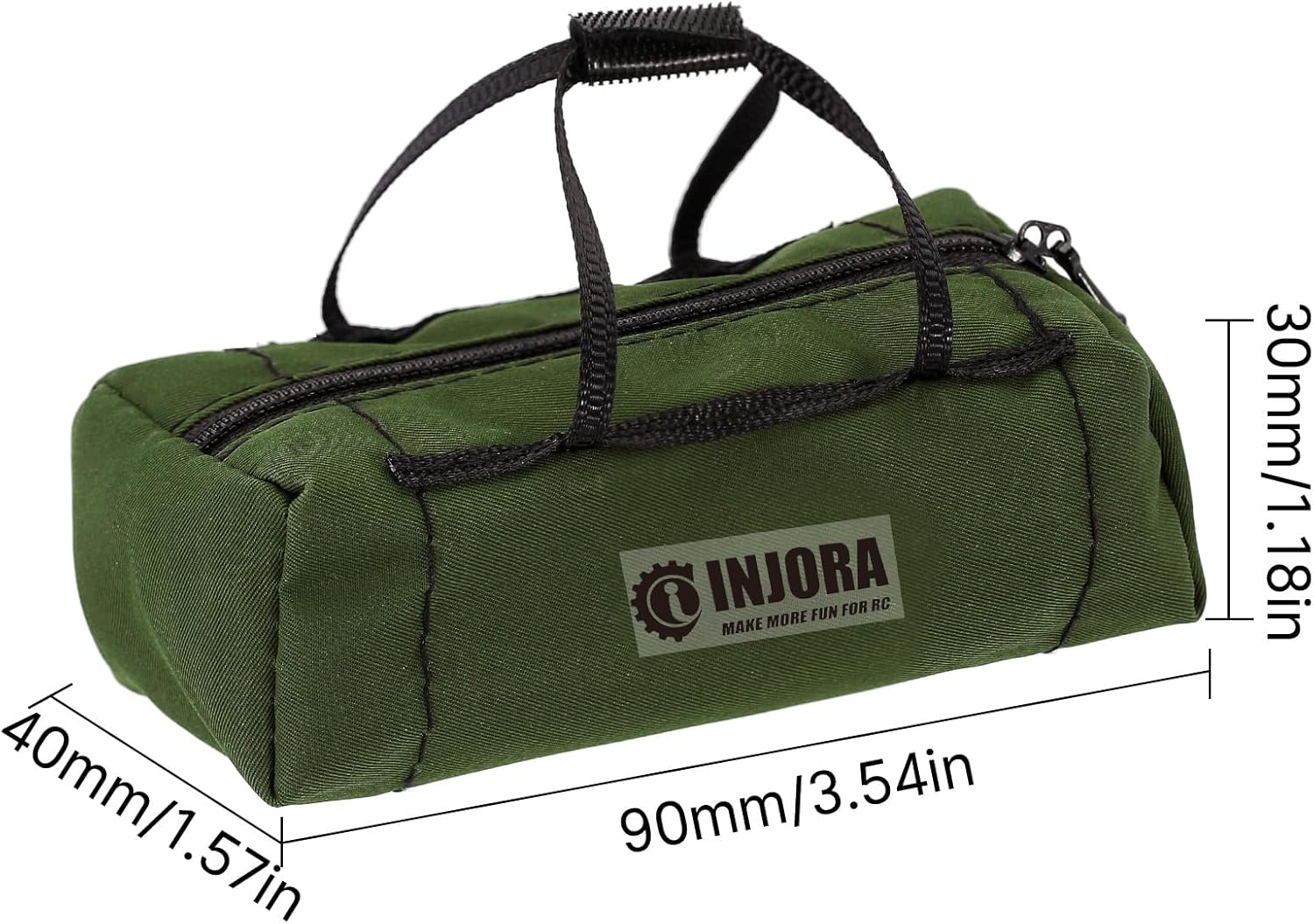 INJORA Miniature Decoration Scale Sports Travel Bag for 1/10 RC Crawler Car Axial SCX10 II SCX10 Pro 90046 UTB10,3pcs