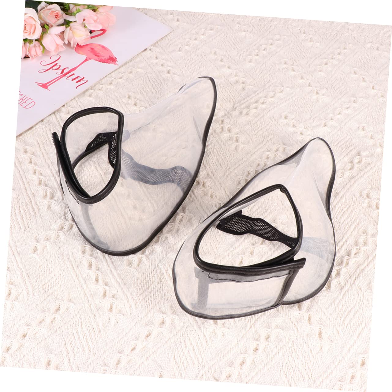 Beaupretty Fundas para Zapatos de Silicona Protección contra Cabello para Peluquería, L Transparente, Práctica y Removible para Profesionales