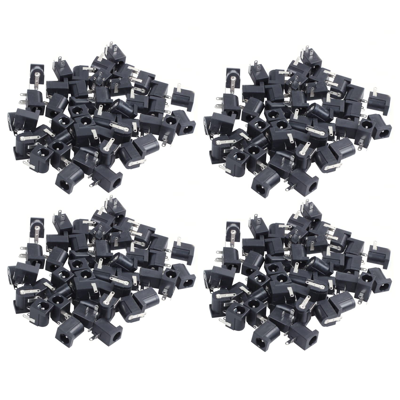 Jnchdghwa 180 Pcs DC Power Jack Socket 2.1mm x 5.5mm -Type PCB Mount DC-005