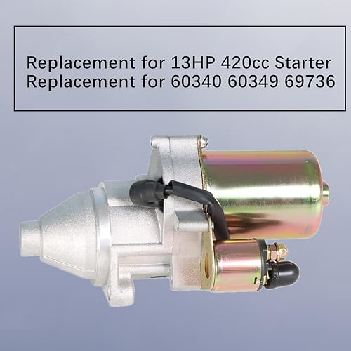 Miniatura 5 de LABLT Reemplazo del motor de arranque de motocicleta para Predator 13HP 420cc 60340 60349 69736