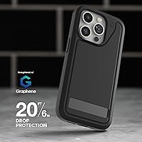 Vista 8 de ZAGG Everest Snap - Funda para iPhone 15 Pro con soporte, protección contra caídas (20 pies/19.7 ft), funda texturizada de triple capa para teléfono