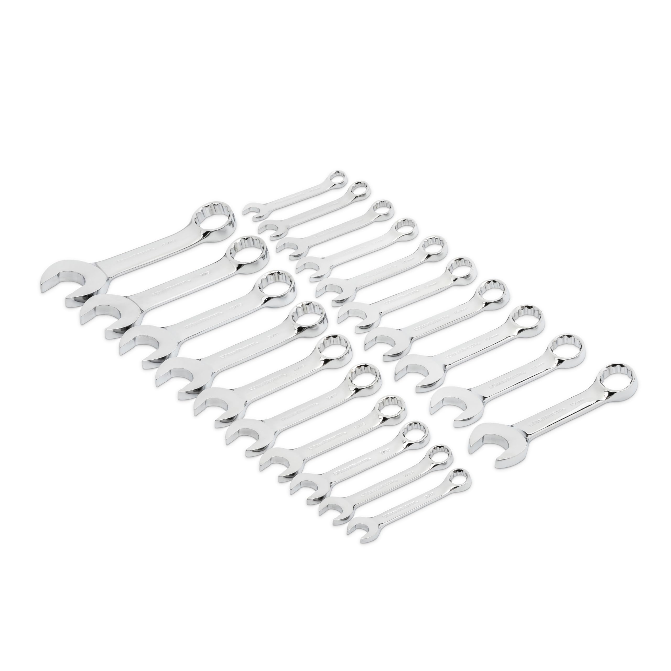 GearWrench 20 Pc. 12 Point Stubby Combination SAE/Metric Wrench Set - 81903