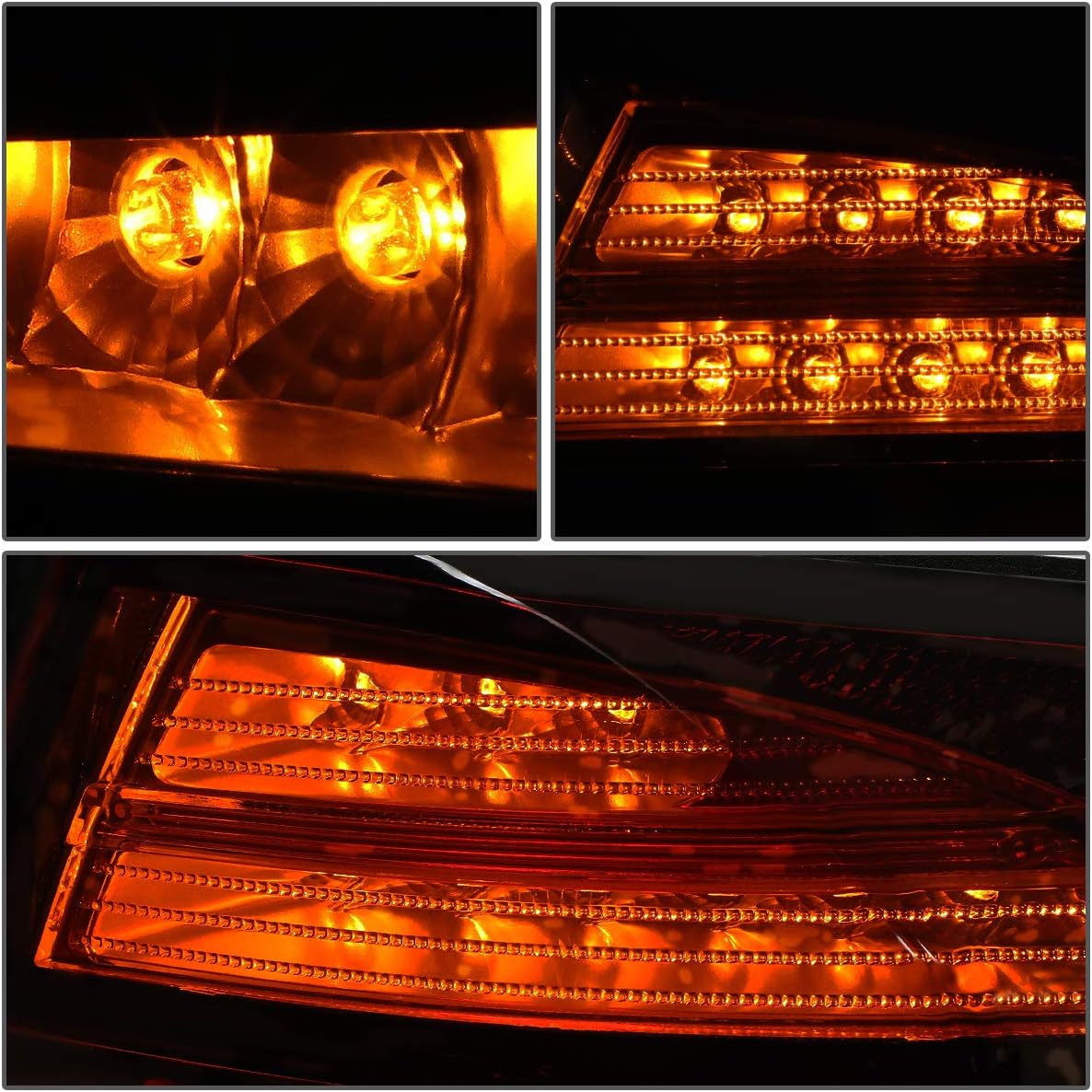 Auto Dynasty Full LED Tail Lights Assembly Compatible with 2012-2015 BMW 325i 320i 328i 328d 335i Sedan, with 3D Light Bar Sequential Chasing Turn Signal, Red/Smoke