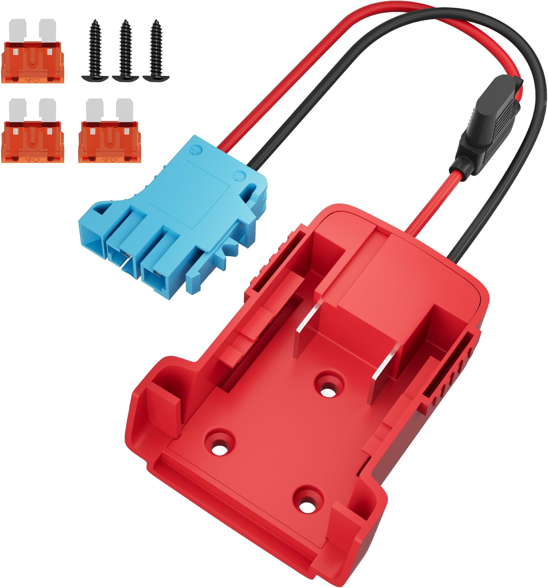 Battery Adapter 18V for Power Wheels Adapter with Wire Harness Connector Compatible with Peg-Perego Children's Riding Toys