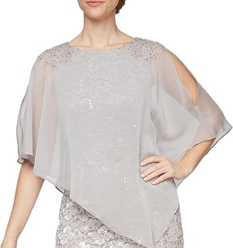 sl fashions tiered rhinestone capelet dress Amazon.com: S.L. Fashions Women's Tiered Chiffon Cocktail Party Dress with  Attached Cape & Beaded Shoulders (Petite and Regular Sizes) : Clothing,  Shoes & Jewelry