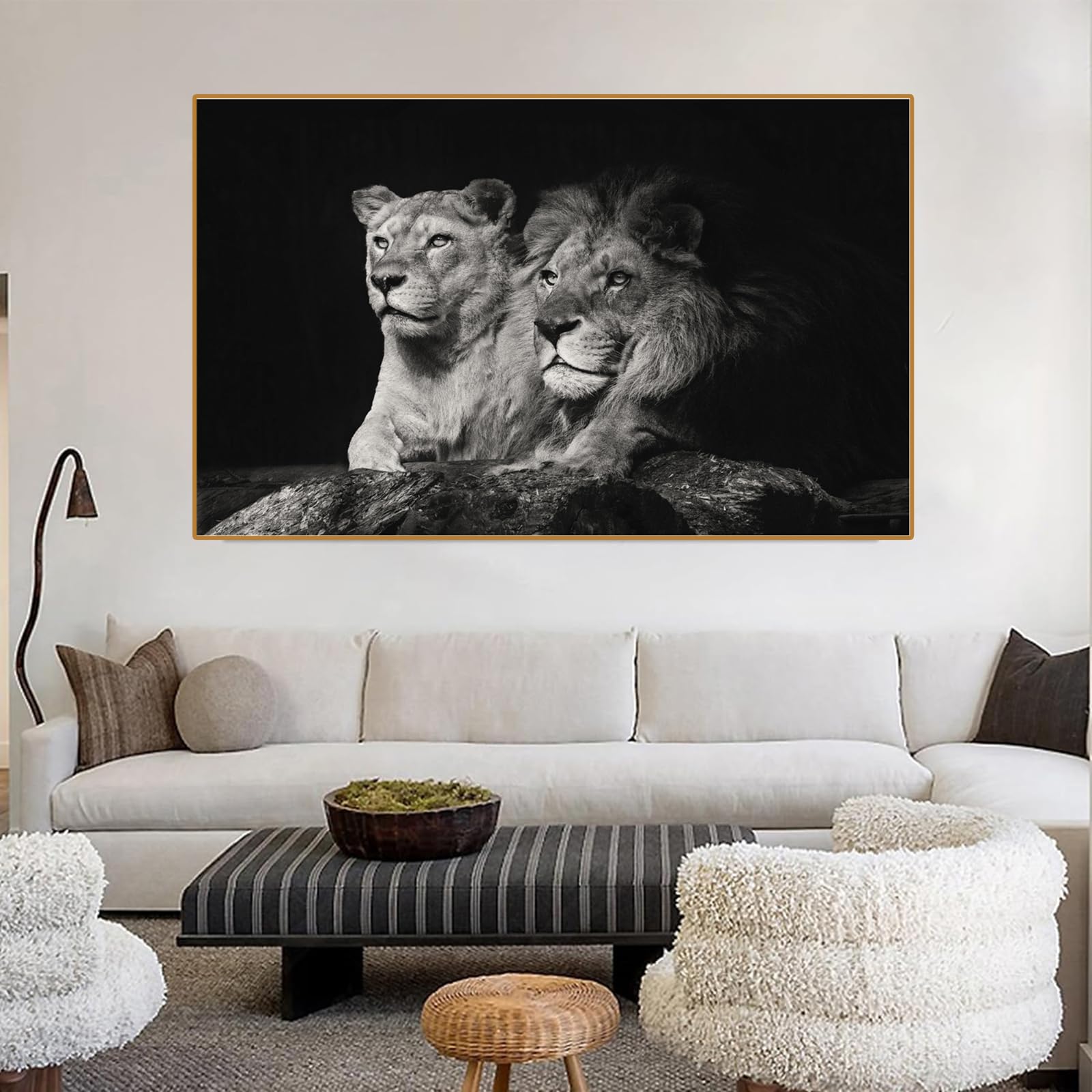 Pop Art Löwe Wandkunst Leinwand, Abstrakter Tier Kunstdruck, Buntes  Löwengemälde, Abstrakter, image size:1600x1600