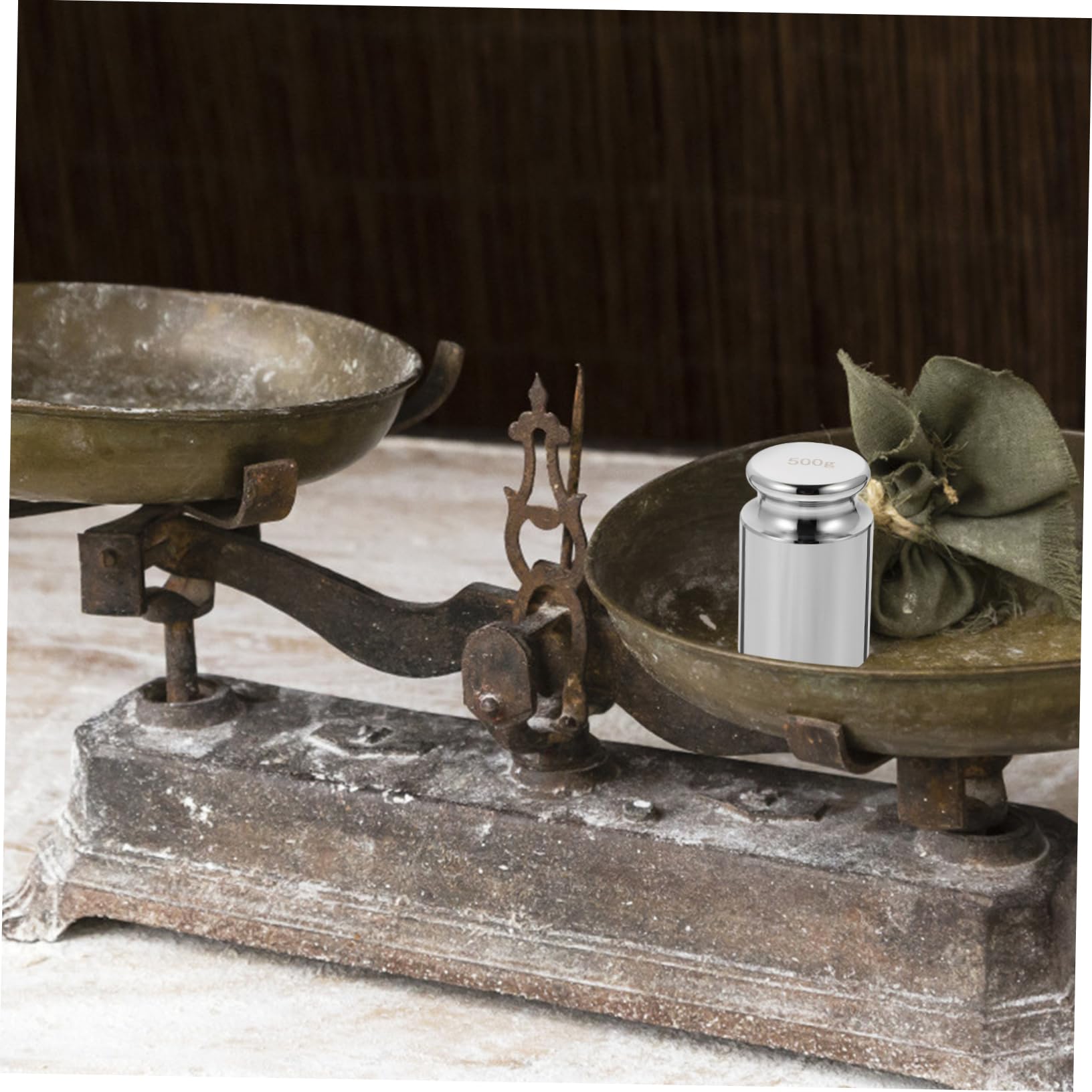 MUCKLILY 500g Calibration Weights Precision Chrome Plated Steel Weights for Accuracy Calibration