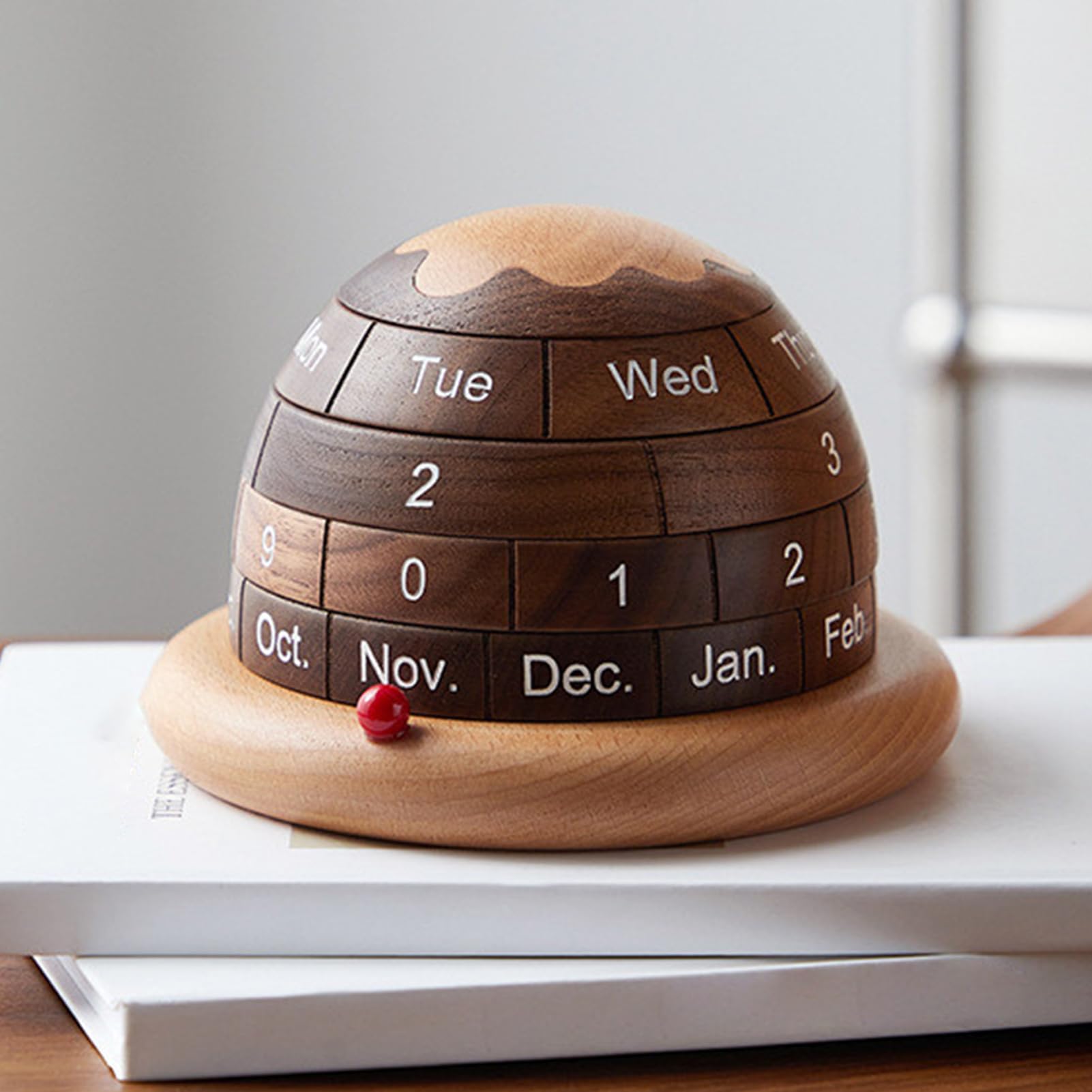 Calendario Perpetuo In Legno Calendario A Cubi Rustico Estetico