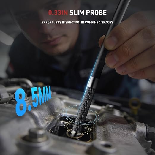 Cámara Borescopio Articulada Bidireccional para Mecánica Automotriz HVAC Ralcam N5 miniatura 7