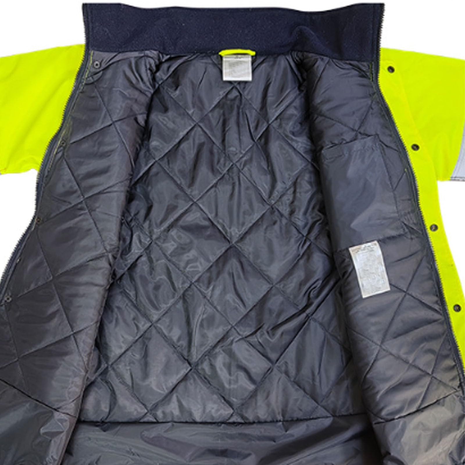Generisch Winter Safetytex Warnschutz Arbeitsjacke Warnschutzjacke Outdoor Warnjacke Herren Reflektierende Jacke Wasserdicht Winddicht Fluoreszierend Traffic Jacke Softshelljacke