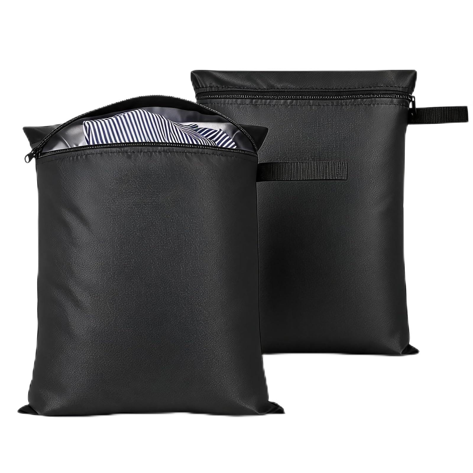 Chsoejuf 2PCS Water Resistant Wet Dry Bags for Swimming 40x30cm Reusable
