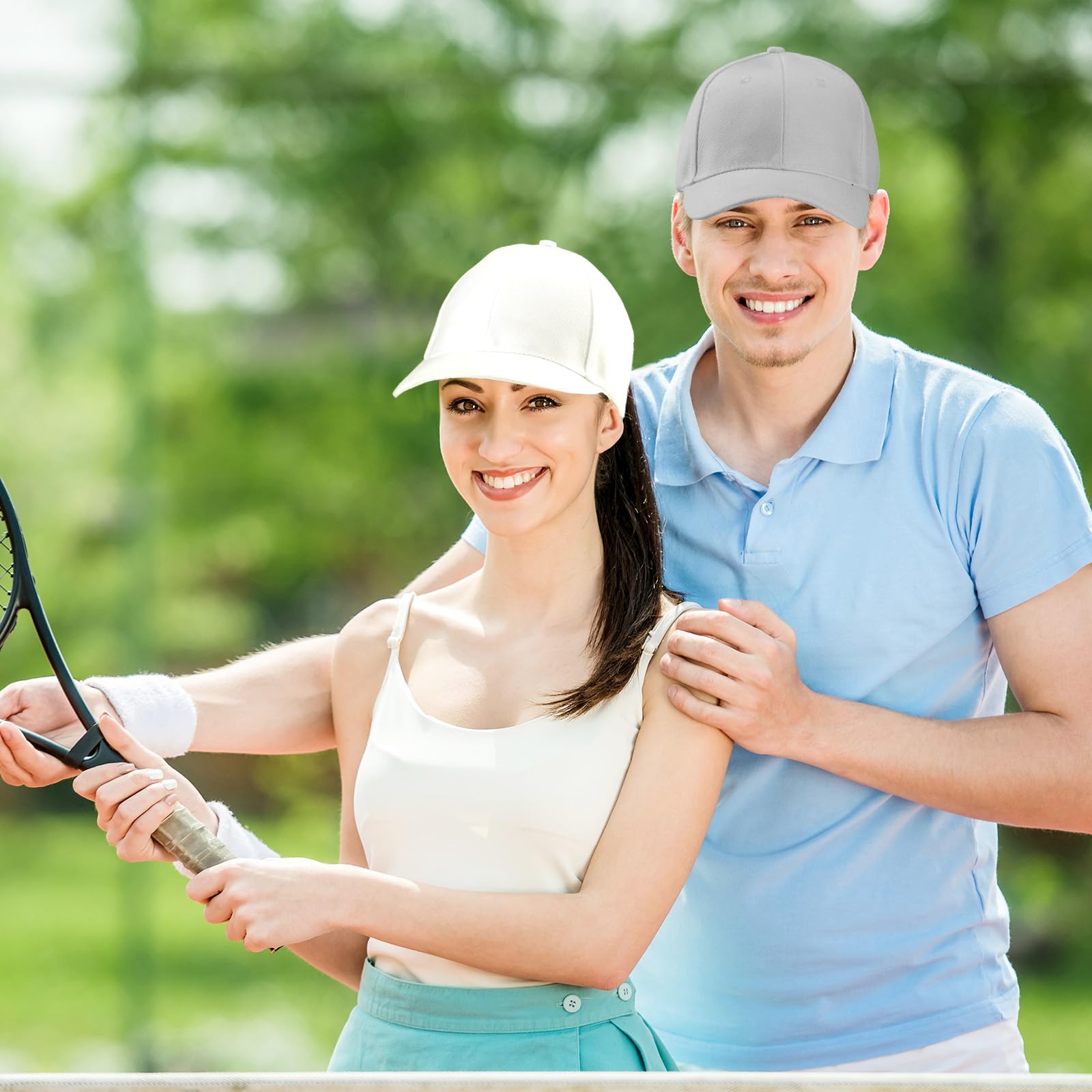 8 gorras de béisbol de tamaño ajustable para hombres y mujeres, correr, entrenamientos y actividades al aire libre, 8 colores, Vintage Color, Talla única 2