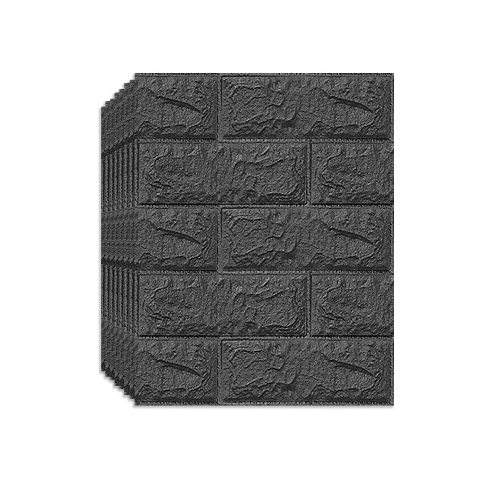 Pared 3d,Ladrillo 3d Adhesivo Pared Papel tapiz, fondo, azulejos de pared, decoración sala estar, pegatinas del hogar(35 38.5cm-06,30PCS)