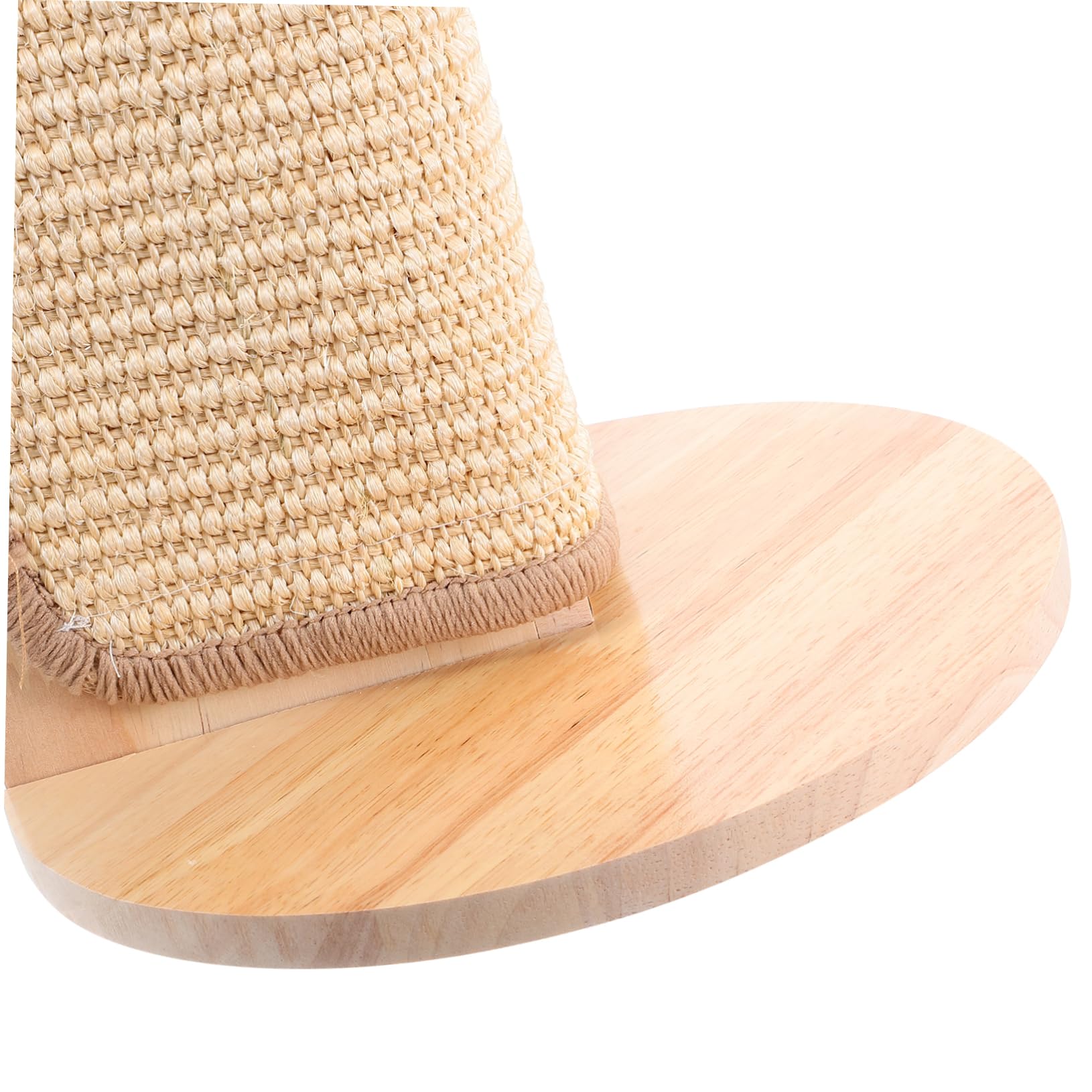 Hohopeti Rascador Esquinero para Gatos de Madera Natural Protector de Sofá, Almohadilla para Afilar Uñas y Proteger Muebles en Decoración del Hogar