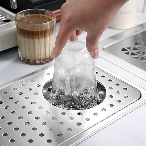 Miniatura 4 de DIBTSA Enjuagador de jarra, enjuagador de vidrio de acero inoxidable para fregadero de cocina, lavadora automática de tazas de encimera con