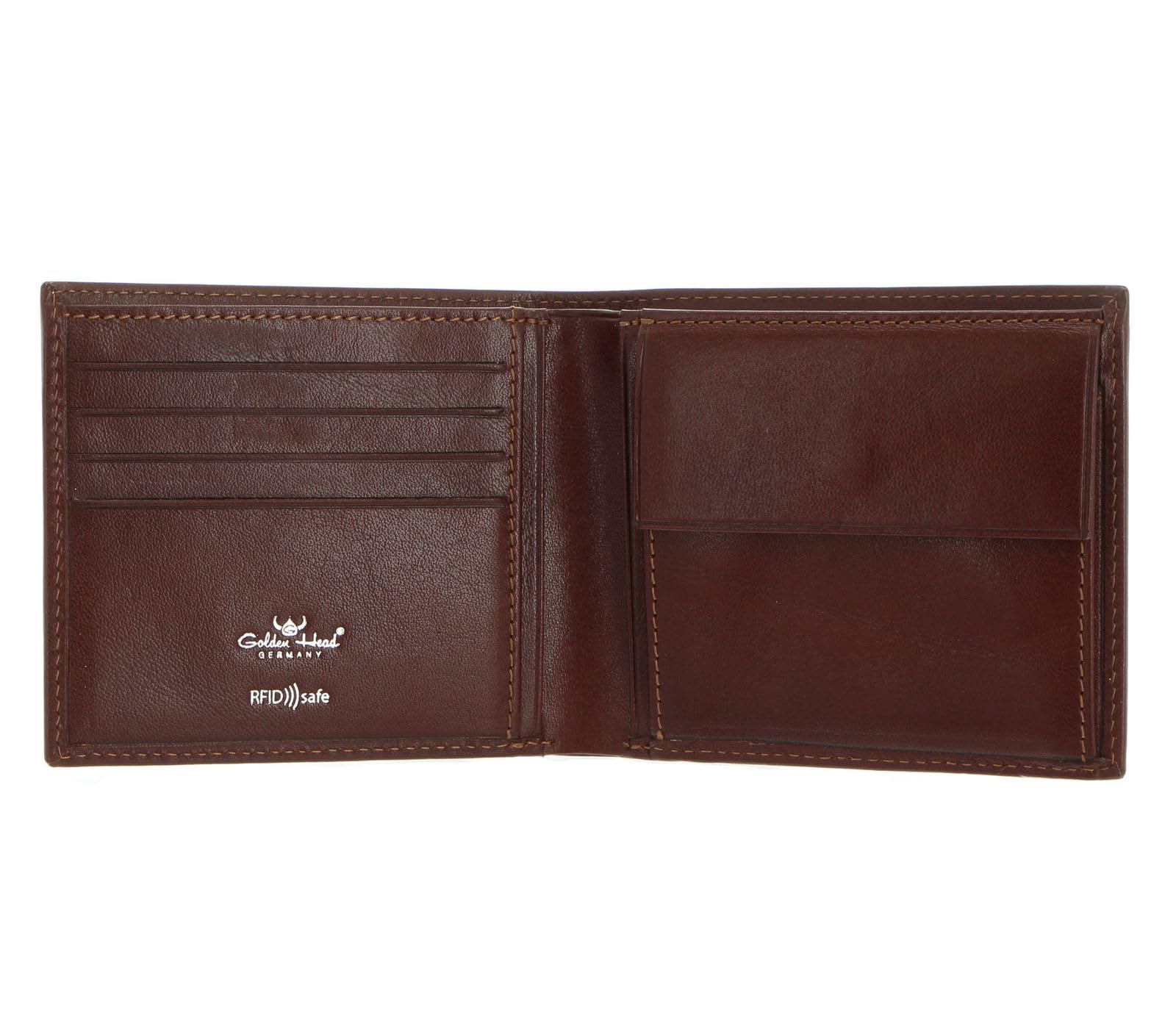 Golden Head Leder Geldbörse Colorado RFID Protect Scheintasche 1135 Tabacco braun