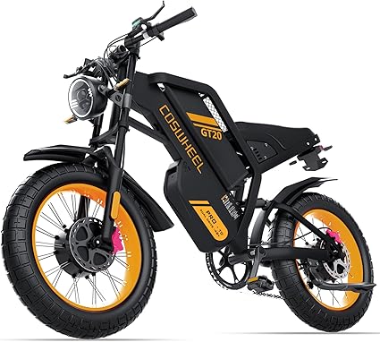 COSWHEEL Electric Bike for Adults, 2000/4000W Peak Motor Electric Motorcycle,