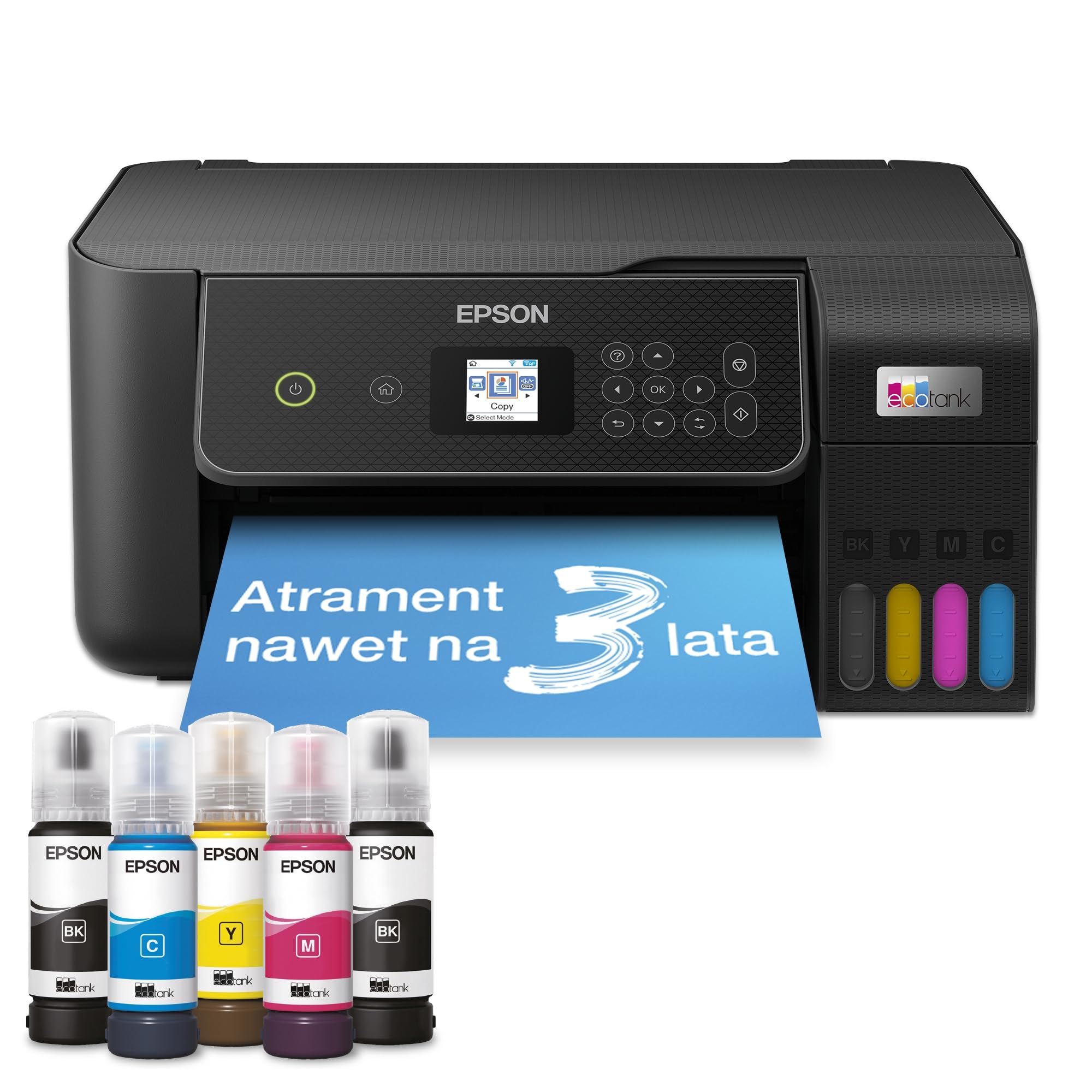 Epson EcoTank Stampante | L3280 | Inkjet | Colore | A4 | Wi-Fi | Nero