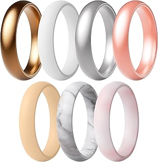 Thunderfit Silicone Rings Wedding Bands