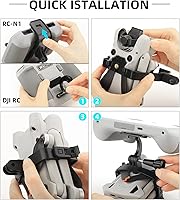Vista 7 de CAPART - Soporte de mano para DJI Mini 3 Pro Drone Gimbal Mount Bracket - con controlador DJI RC-N1 RC-N2 RC-N3, kit de fotografía de mano, soporte