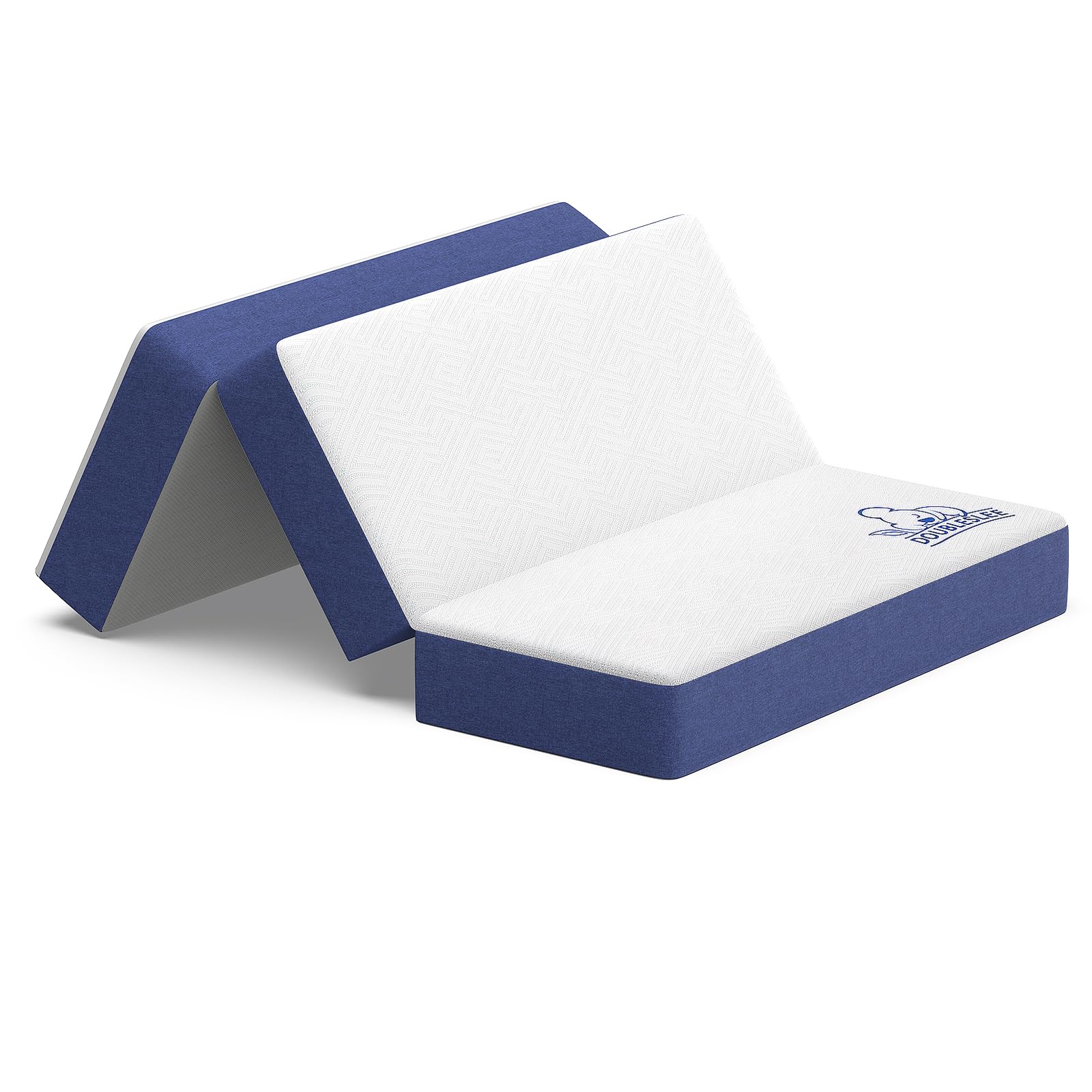 Matelas pliable en mousse à mémoire de forme pour petit lit double, 1,2 m, 15,2 cm, rangement facile avec housse lavable pour voyage, camping, caravanes, lit d'appoint (120 x 190 x 15 cm)