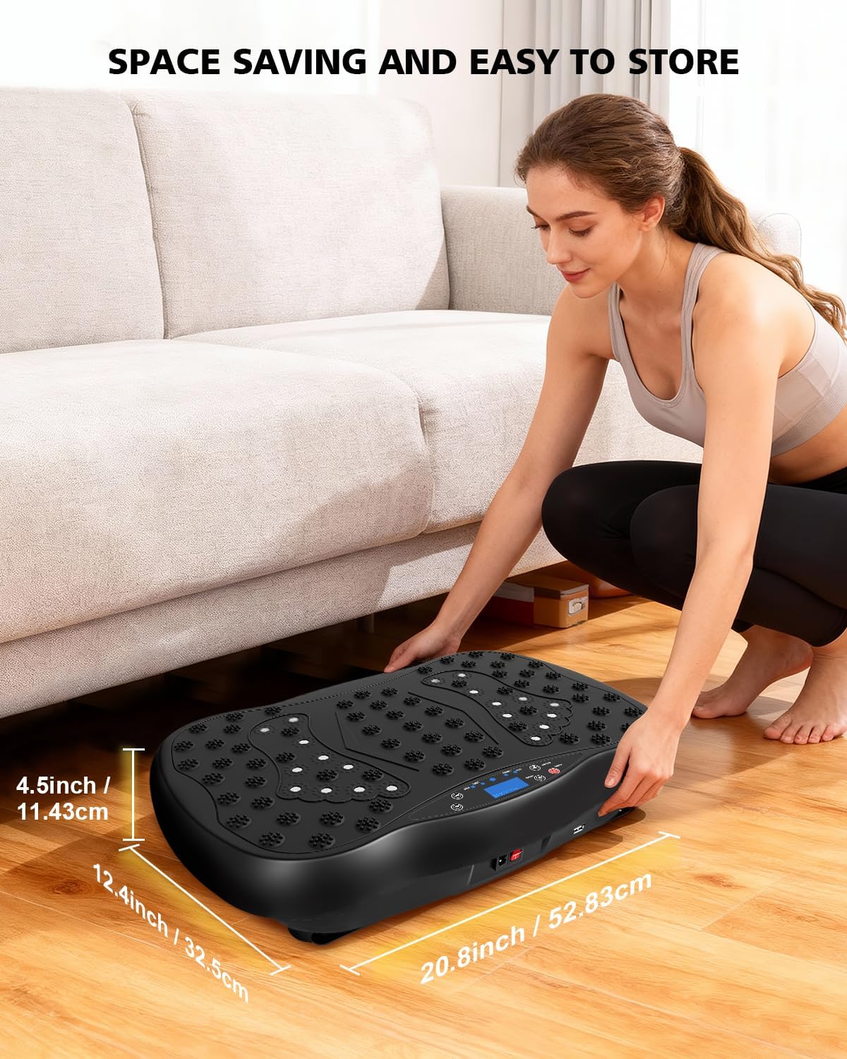 Vibration Plate Exercise Machine, 10 Auto Modes/200-Levels V...