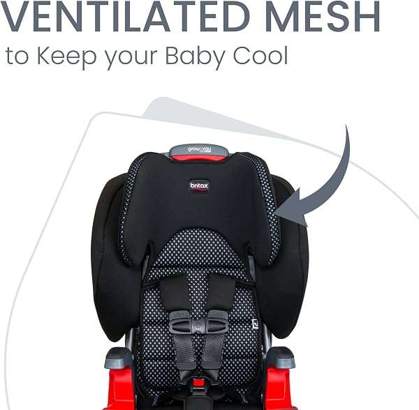 Britax Grow with You ClickTight Harness-2-Booster Car Seat, Cool Flow Gray - 5