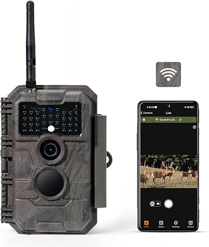 GardePro E6 WiFi Trail Camera (Non-Cellular), Stable WiFi with Externa — Manufacturer product photo — best night vision trail came