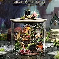 Vista 9 de Flever - Kit de casa de muñeca en miniatura para bricolaje, habitación creativa serie Botella de los Sueños, con muebles, para regalo romántico