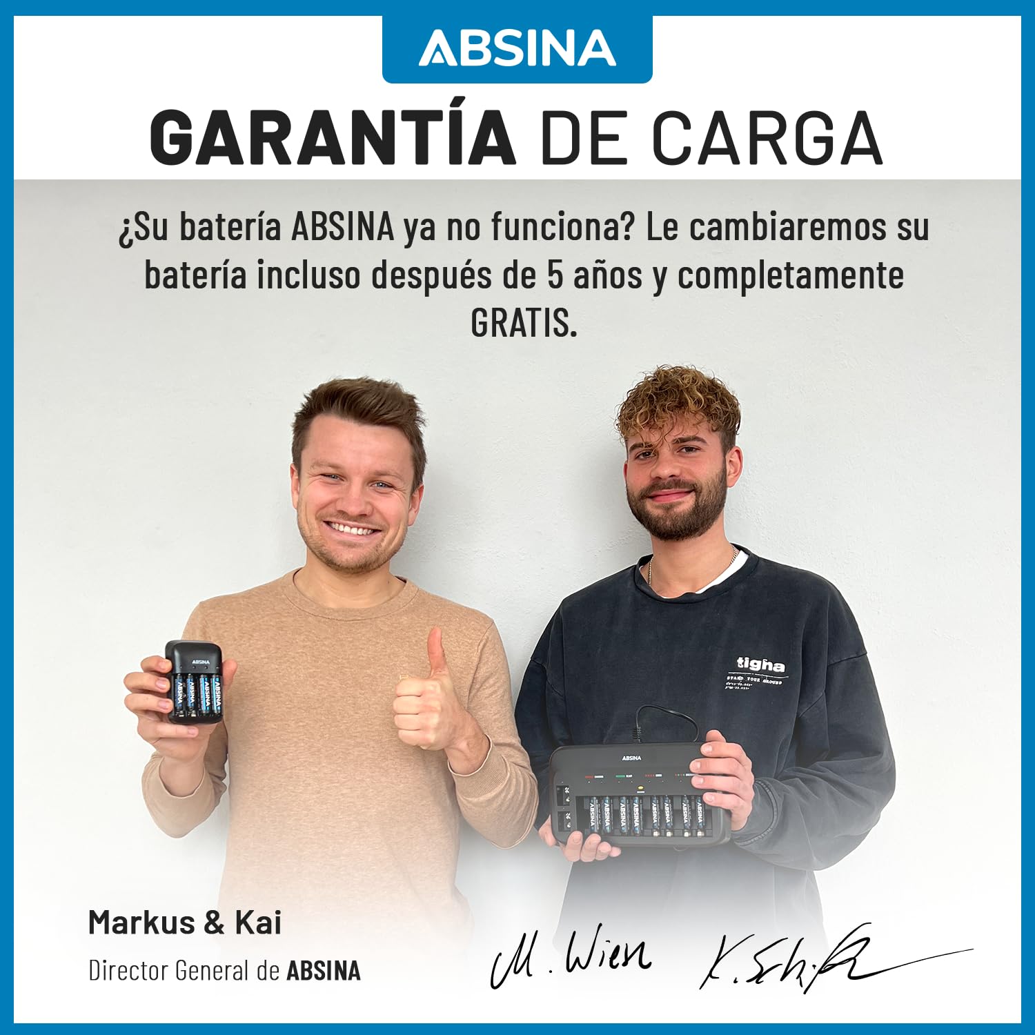 ABSINA Pilas 9V Recargables 300 con Baja Autodescarga | Paquete de 8 - Pila 9V Bloque NiMH con 8,4V y al Menos 270mAh - Bateria Recargable 6LR61 6F22