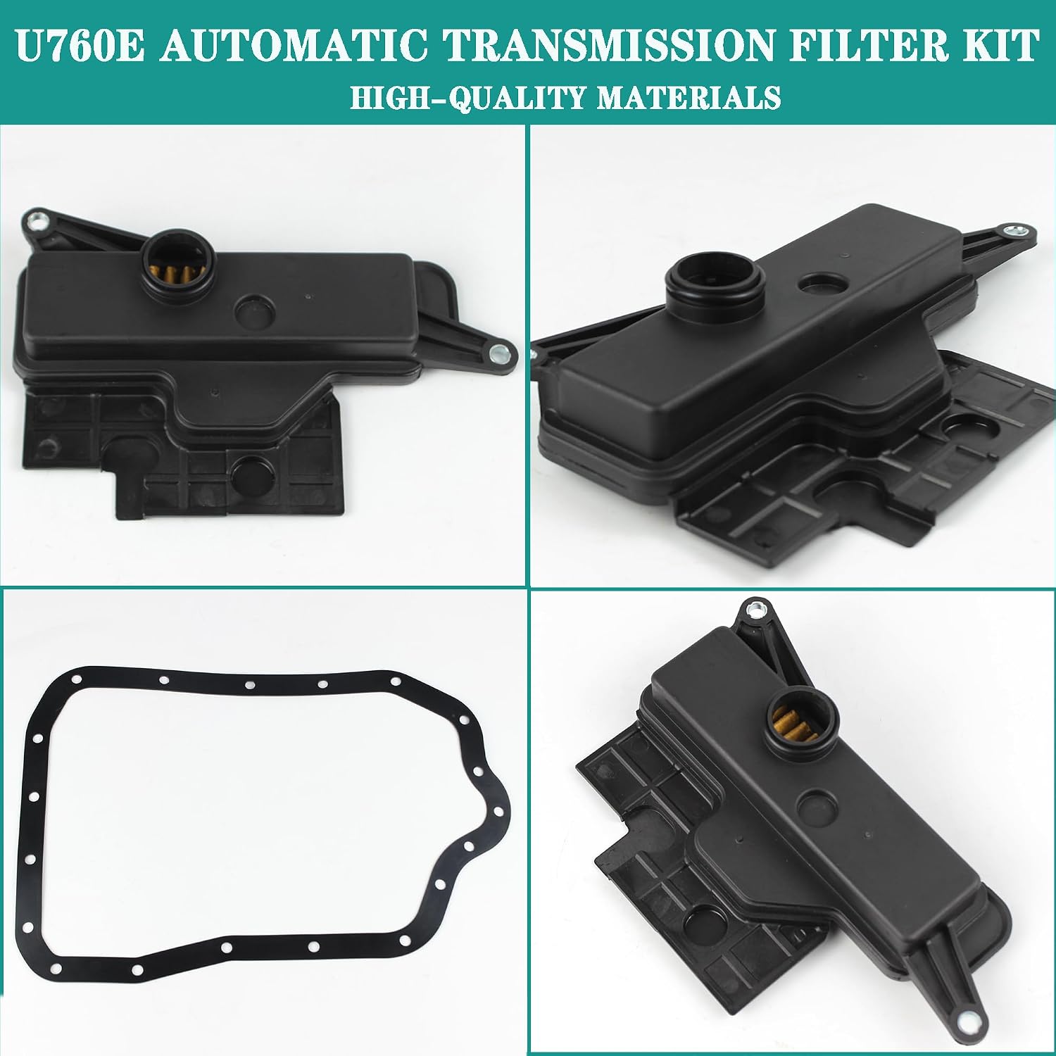 U760E Automatic Transmission Filter Kit Compatible with 2009-2019 Toyota Camry Highlander Rav4 Sienna Venza Scion TC Replaces# 35330-73010 3533073010 353300R010 044-0398 0440398
