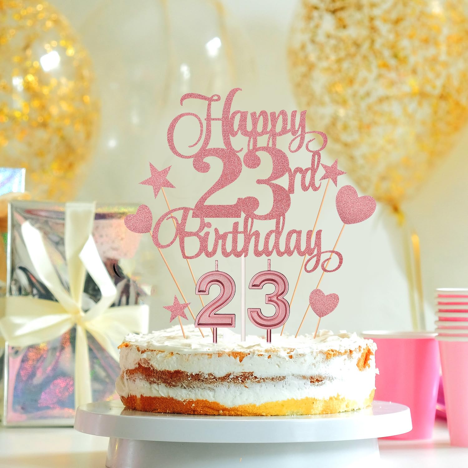 AOOLADA 70th Birthday Candles - Rose Gold Number 70 Cake Candles With Crowns, Milestone Celebration - View #11