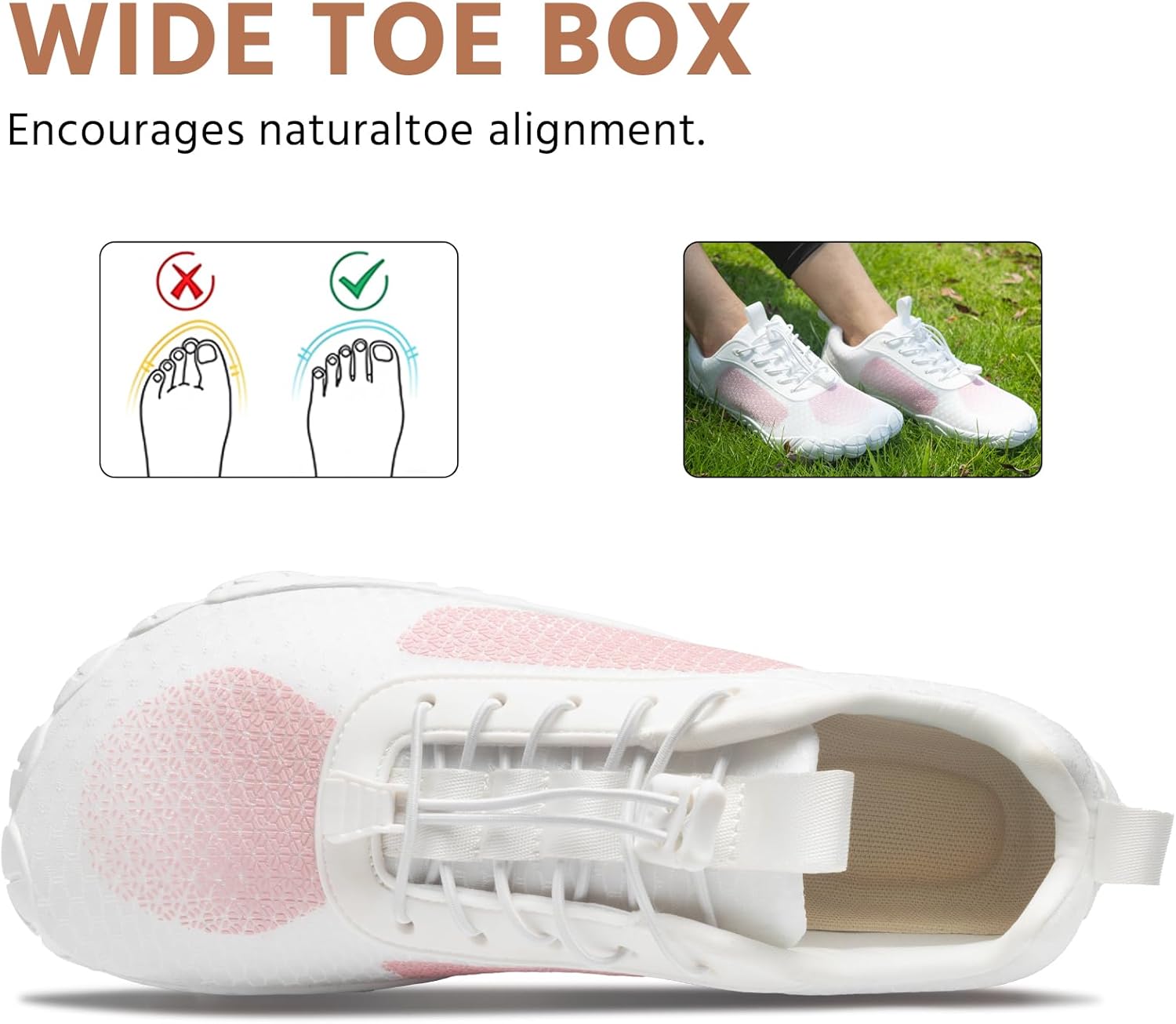 Hiking Cloud-Like Barefoot Shoes Women Men Footwear,Minimalist Trail Running Shoe for Women,Wide Toe Box Zero Drop Slight Arch-Support Breathable Walking Shoes,Non-Slip Flexible Gym Workout Shoes