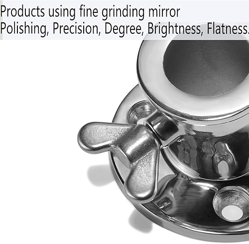 Vista 5 de Mástil de bandera marina con base, soporte para asta de bandera, juego de asta de bandera de acero inoxidable 316 para barco, yate y patio, 36