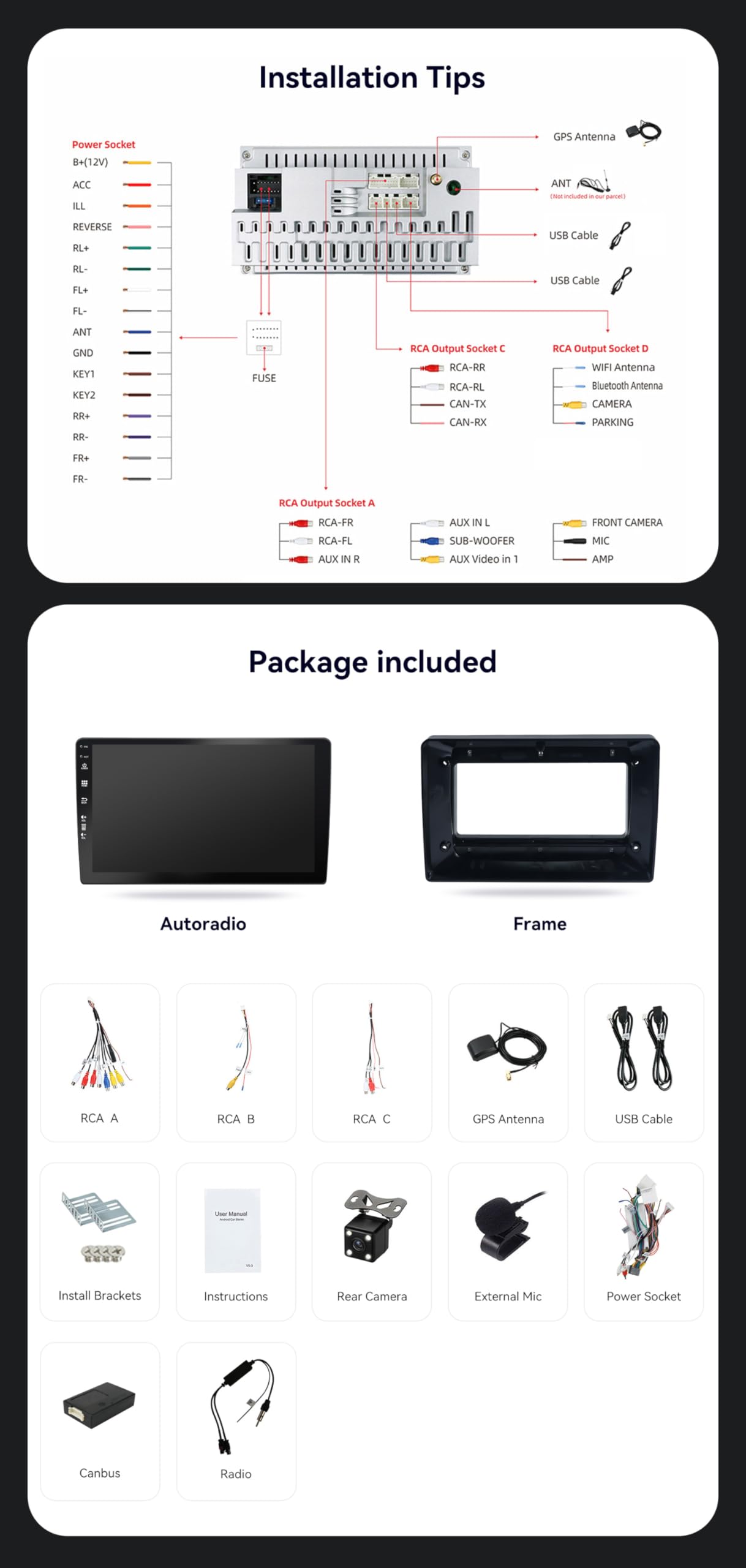 [6+128GB] Keconsing 9 Zoll Android 15 Autoradio for Renault Dacia Duster Logan Sandero Dokker Lodgy Radio Carplay Stereo Wireless Car Play GPS Auto Navi Bildschirm Bluetooth Navigation Player