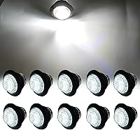Vista 9 de 10Pcs 3/4 Inch Red LED Marker lights,Led Trailer Marker Light,LED Clearance Bullet Marker Light,Turn Signal Identification Indicator Light for