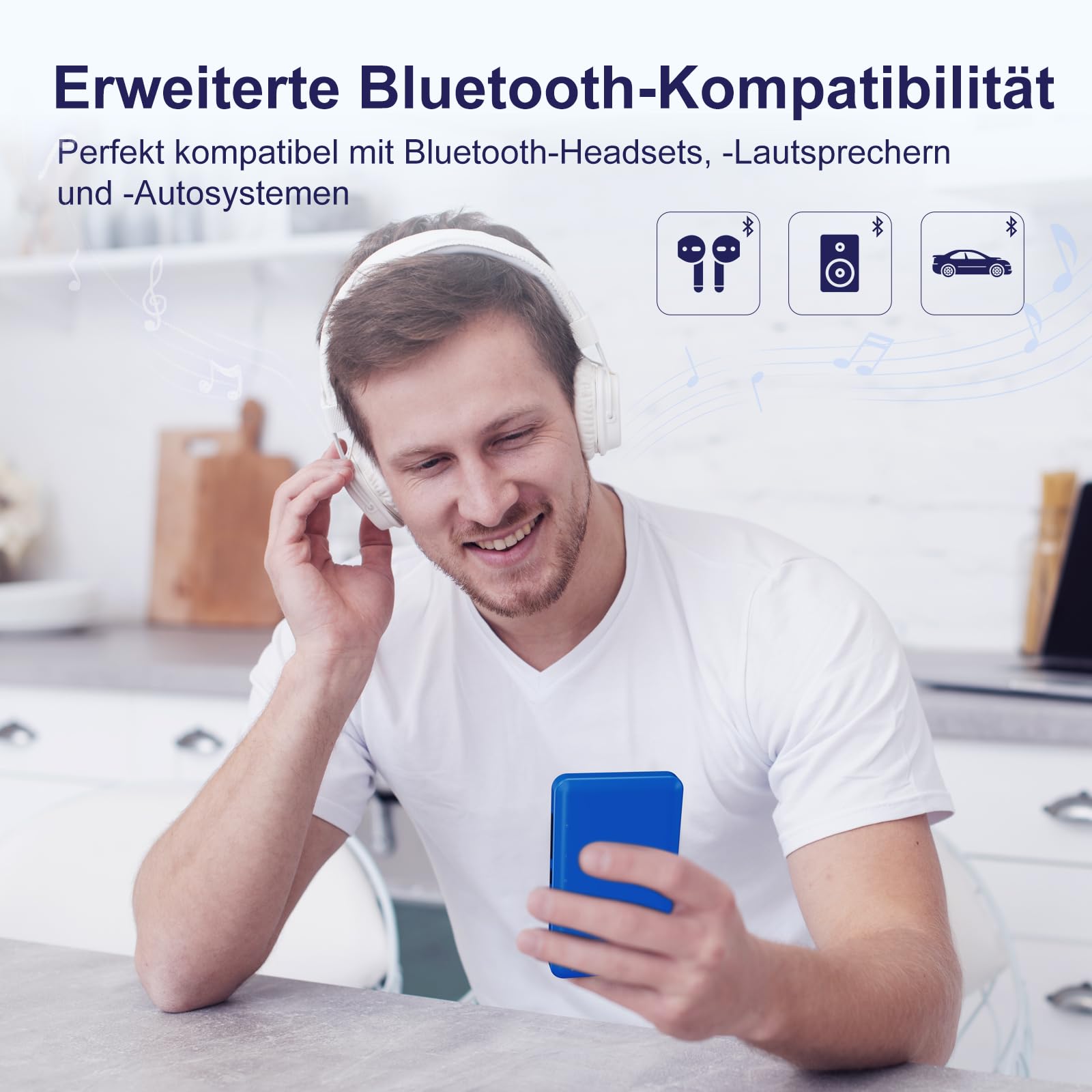 16GB MP3 Player mit Bluetooth und WLAN, Android MP3 & MP4 Player mit 4 Zoll Touchscreen und Lautsprecher, 2000mAh Spotify Music Player mit Spotify Kids, Audible, Amazon Music, Play Store