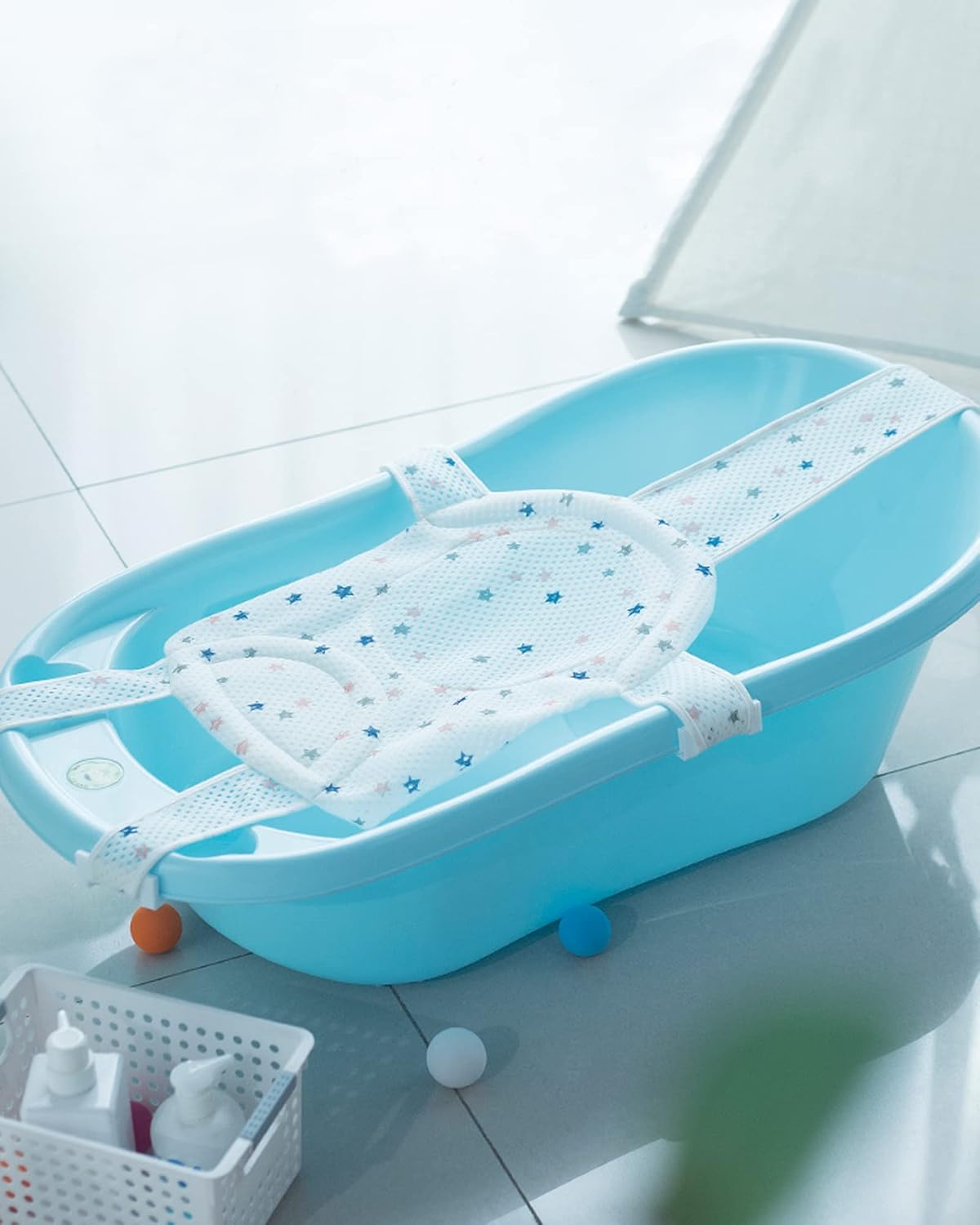 Baby Bath Seat Support Net Soft Infant Bathing Pillow