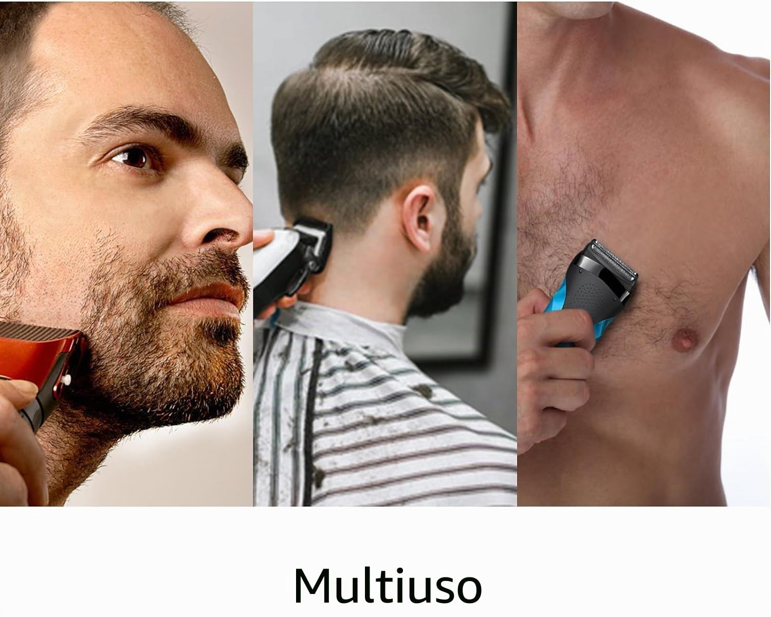 Flylin Accessorio per rasoio elettrico Br-aun serie 5, 6 e 7 da 1/2/3/5/7 mm, pettini guida di ricambio per rasoio 5018s/5020s/6075cc/7071cc/7075cc/7085cc/7020s/5050cs/6020s/6072cc