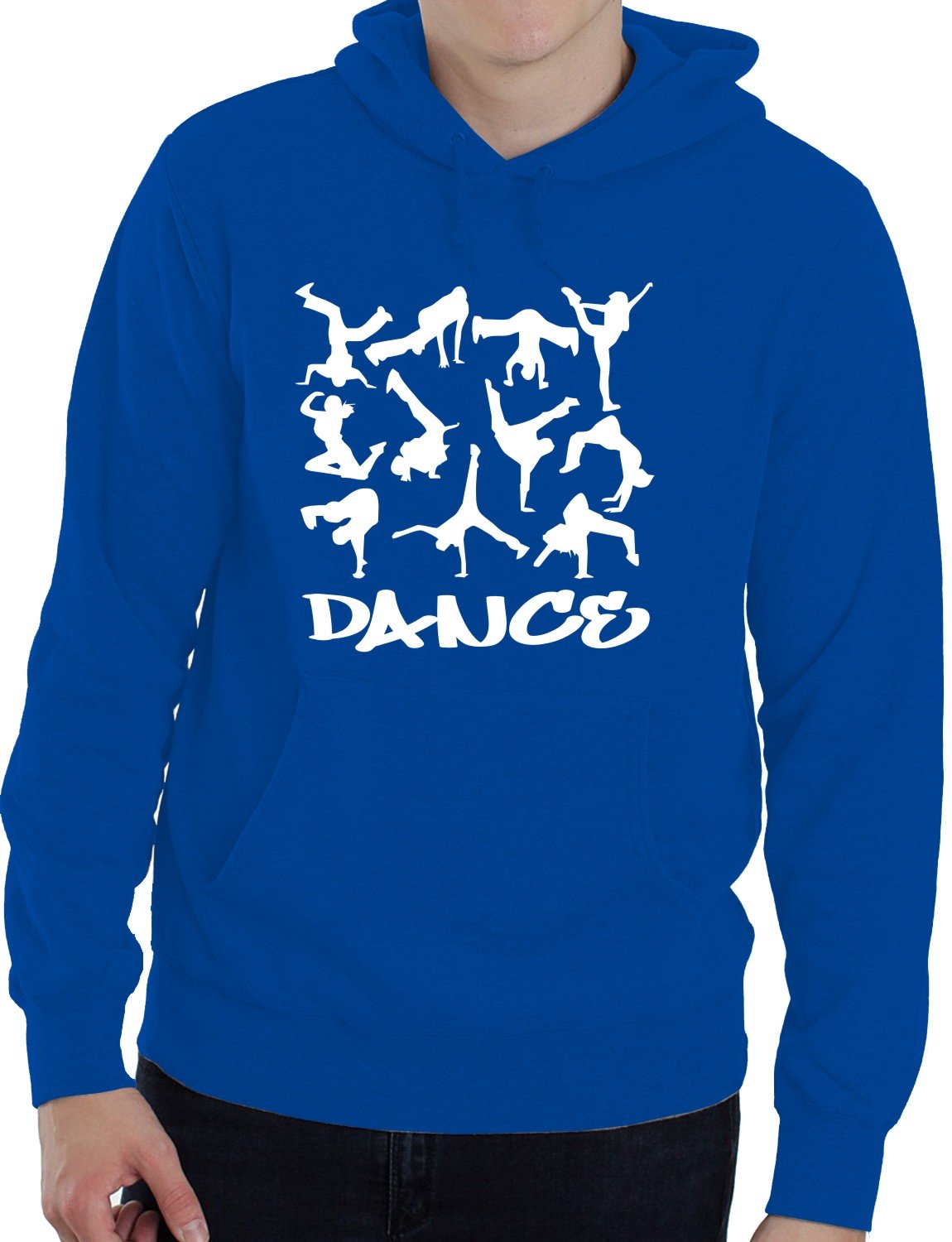 Print4u Unisex Blue Dance Street Dance Adult Ladies Mens Hoodie Birthday Gift Idea Medium