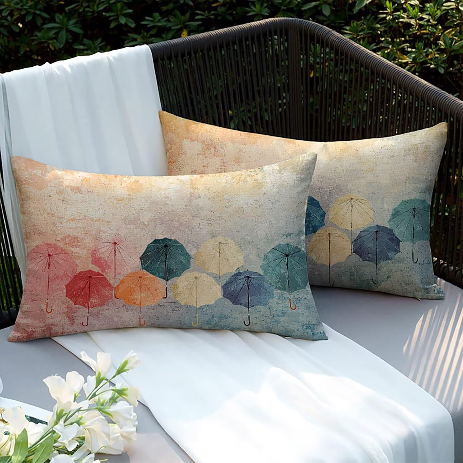 Housses de coussin de jardin imperméables pour canapé et terrasse