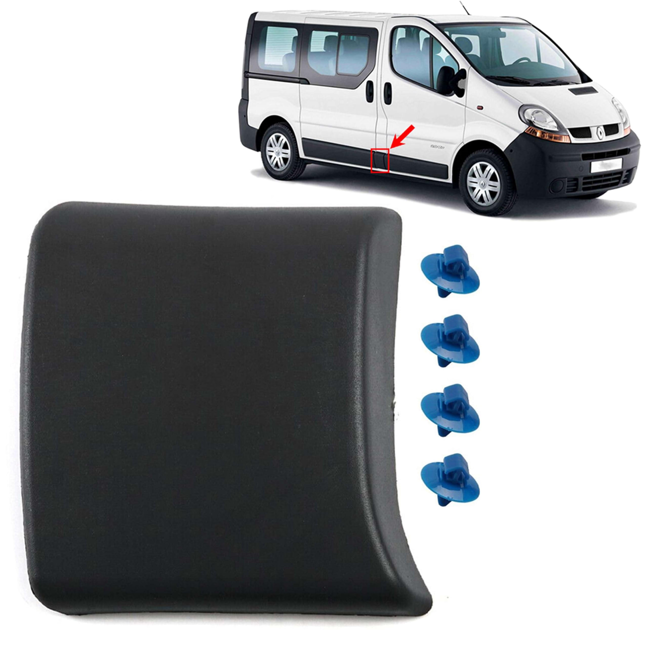 Modanatura di Protezione Laterale Destra Compatibile Vauxhall Vivaro Renault Trafic Nissan Primastar 2001-2014