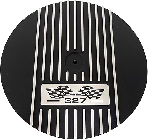 Pequeño bloque Chevy 327-13" Kit de filtro de aire redondo - Negro