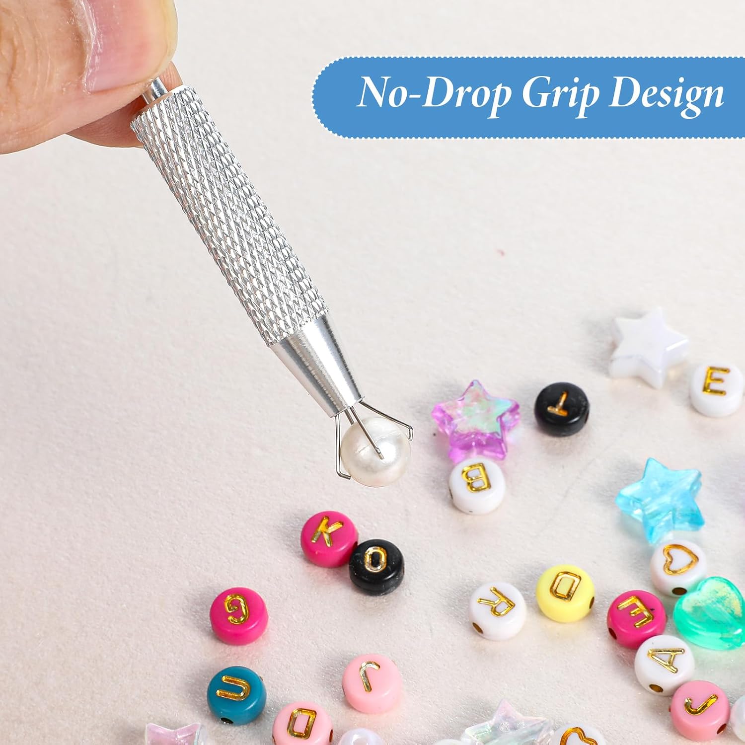Qianyu 7Pcs Piercing Taper Ball Grabber Tool Flat Back Earrings Insertion Tools Stainless Steel Piercing Taper Tool Threadless/Threaded Insertion Pin for Changing Jewelry on Ear Nose Navel Lip Eyebrow