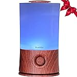 BlueHills Premium 2000 ML XL Essential Oil Diffuser Aromatherapy Humidifier for Large Room Home 40 Hour Run Huge Coverage Area 2 Liter Extra Large Capacity Diffuser High Mist Dark Wood Grain E003