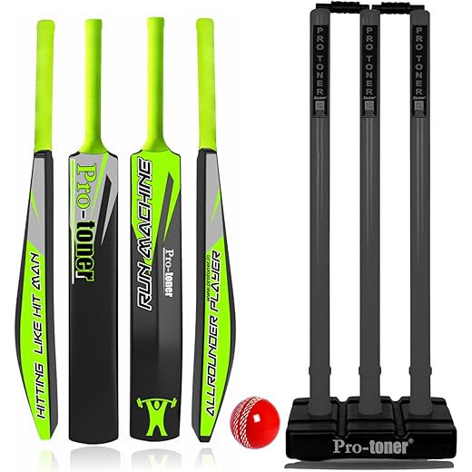 Protoner Cricket Set Full Size Bat + 3 Stumps