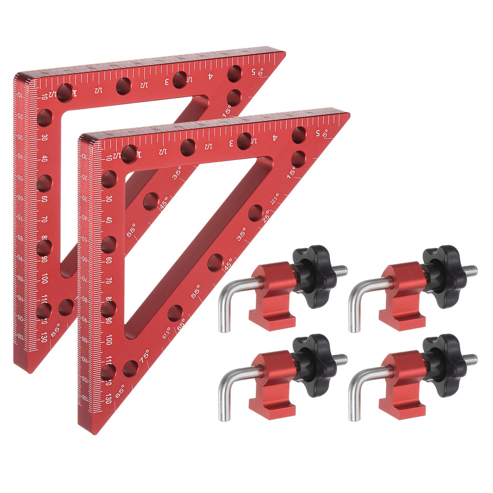 HARFINGTON 2pcs Corner Clamp 45 & 90 Degree 6