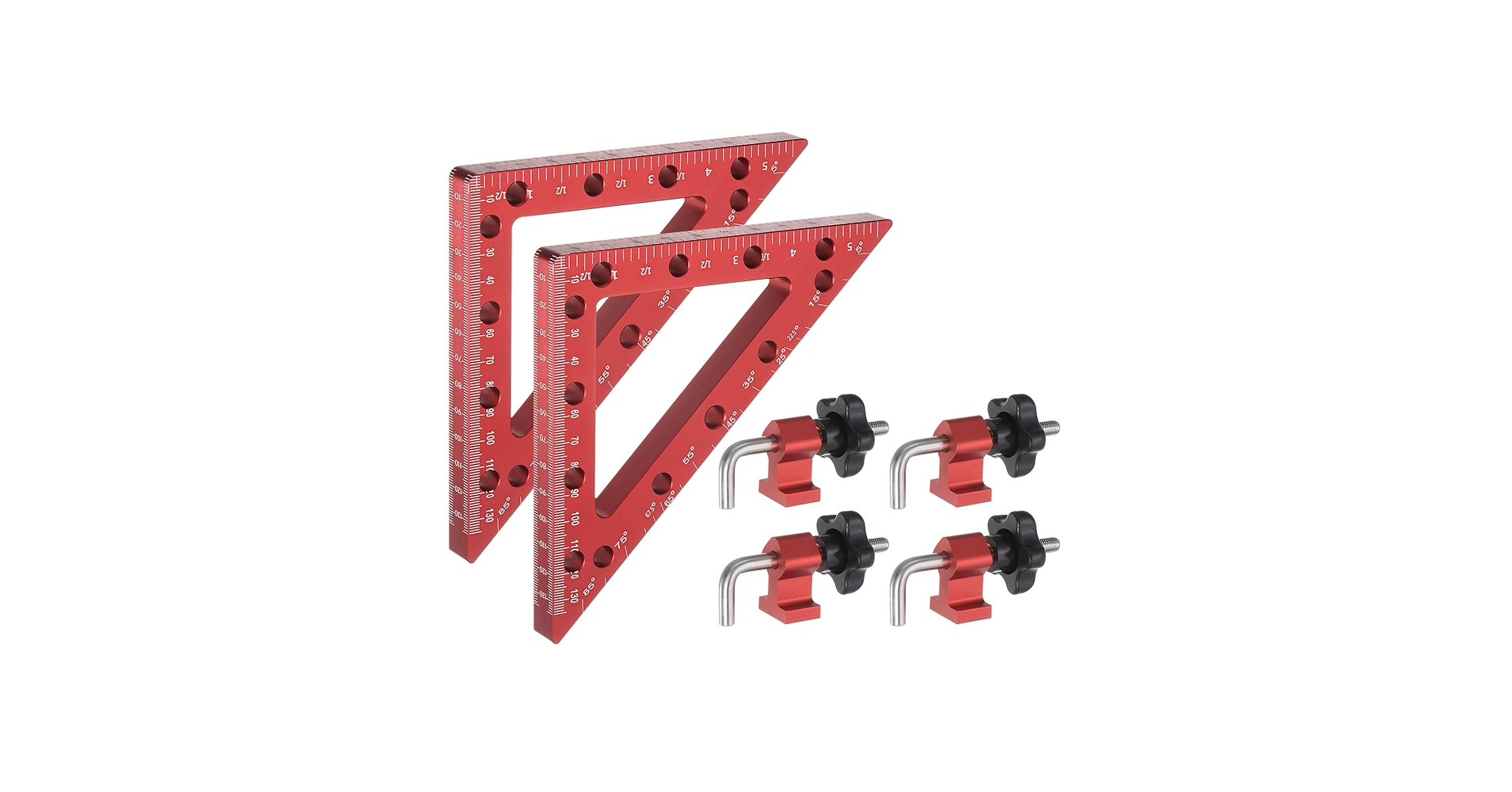 HARFINGTON 2pcs Corner Clamp 45 & 90 Degree 6