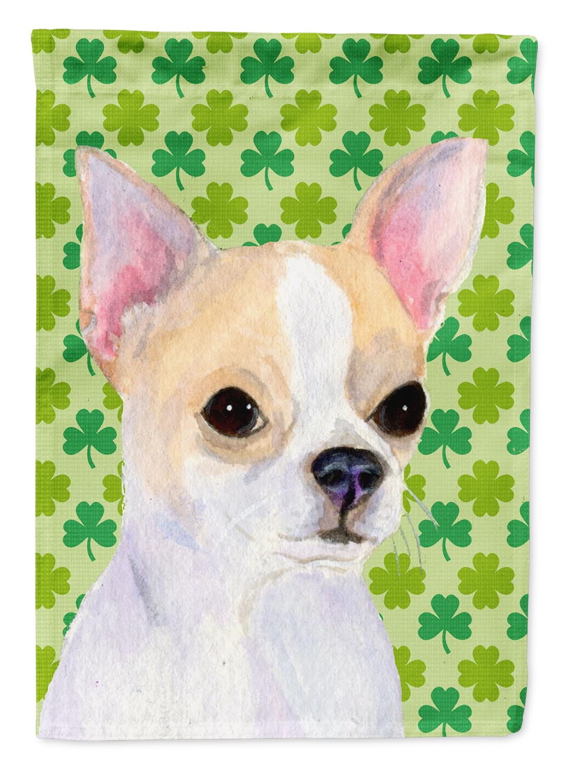 Drapeau jardin Chihuahua Saint-Patrick petit format multicolore SS4405GF